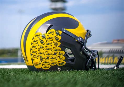 New Michigan helmet stickers to tell story of a player's career