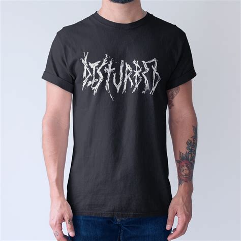 Disturbed Band T-Shirt, Disturbed Logo Tee Shirt, Thrash Metal Merch ...