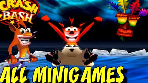 Crash Bash - All Minigames - YouTube