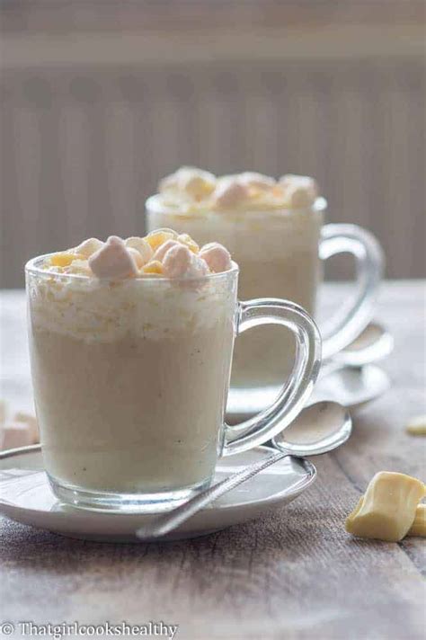 White hot chocolate recipe - That Girl Cooks Healthy