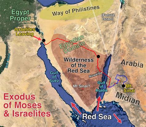 The Exodus Discovered! Egypt to Arabia | Bible evidence, Bible mapping ...