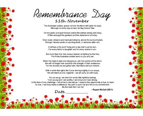 Remembrance Day Poems Australia