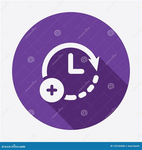 Extra Hour, Extra Time Icon. Clock Icon with Add Sign. Clock Icon and ...