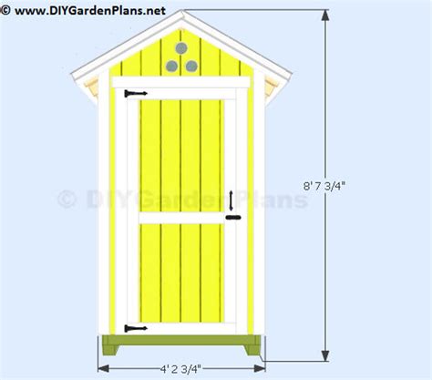 4x4 Small Shed Plans PDF Download | Etsy