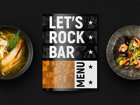 LET’S ROCK BAR | Restaurant & Bar menu on Behance