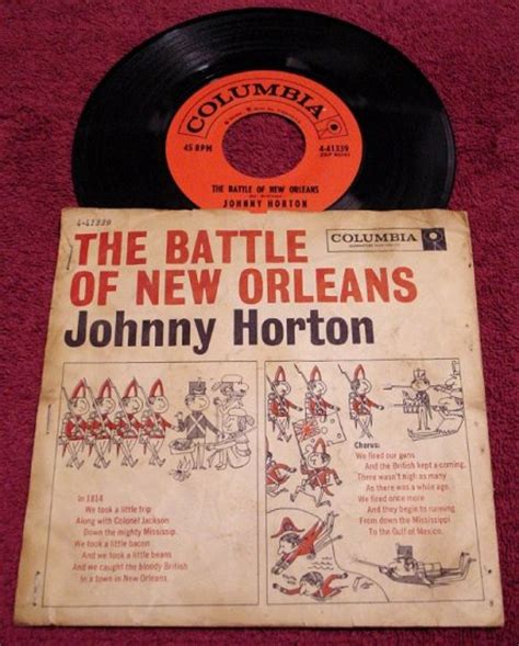 Johnny Horton * BATTLE of NEW ORLEANS * Original 45rpm with Picture ...