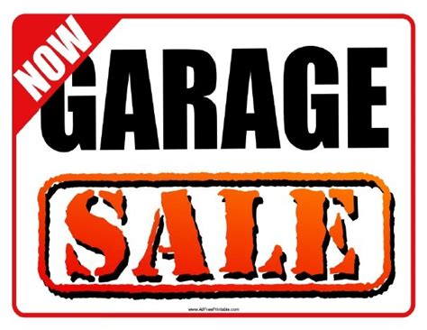 Free Printable Garage Sale Signs