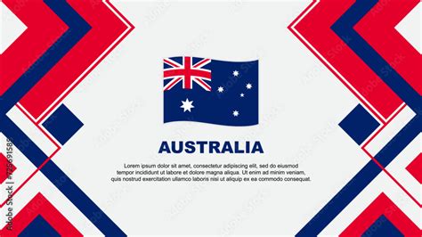 Australia Flag Abstract Background Design Template. Australia ...