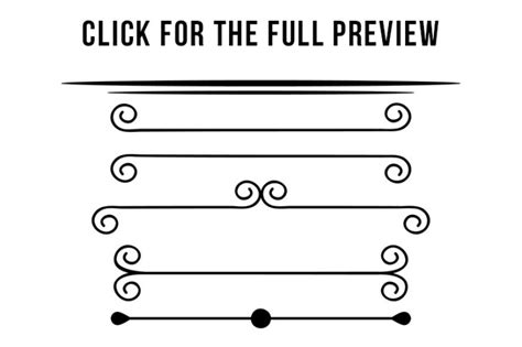 16 Simple Page Dividers Clipart, Wedding Clipart, Border Graphics, Line ...