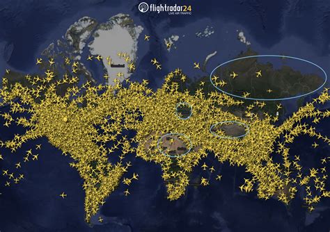 Gaps in the map: where aircraft aren’t found on Flightradar24 ...