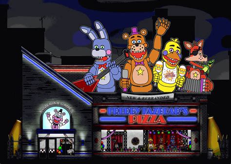 Freddy Fazbear's Pizza (FNaF 6) Outside View : r/fivenightsatfreddys