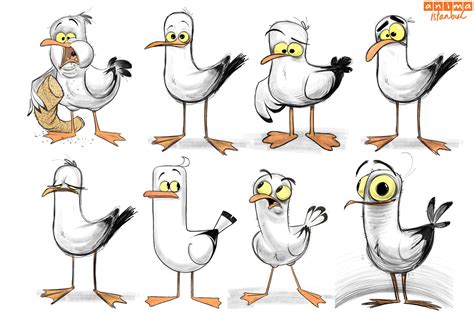 Seagull Cartoon Drawing at GetDrawings | Free download