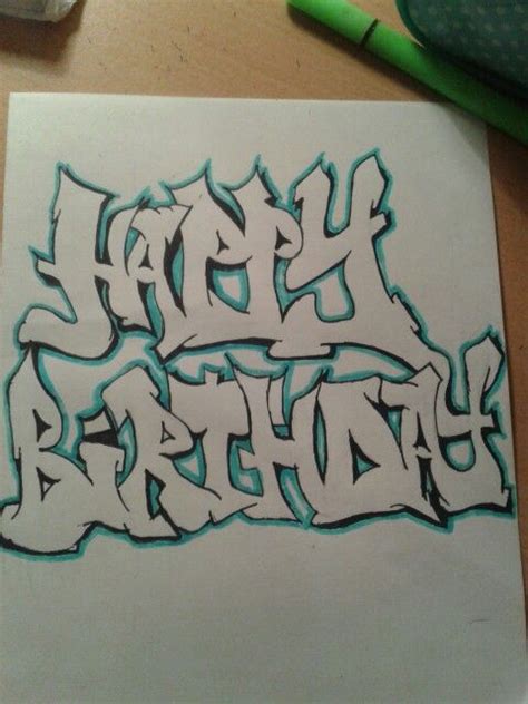 Happy birthday graffiti :) 9/10/14 | Graffiti drawing, Graffiti ...