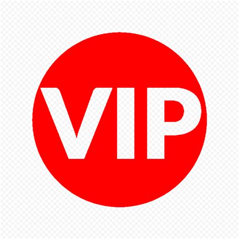 HD VIP Red Circle Icon PNG | Citypng