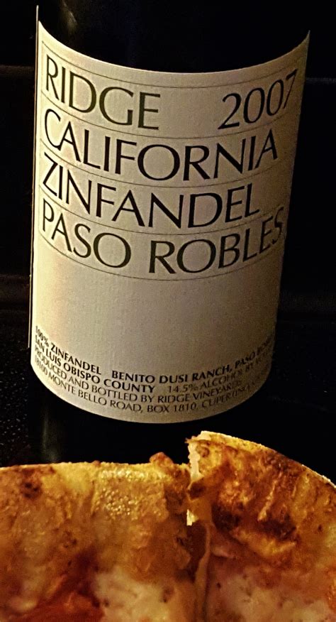 New Hampshire Wine-man: Ridge Paso Robles 2007 Zinfandel Revisited