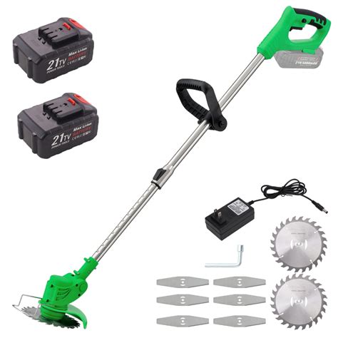 MAXMAN Weed Wacker 21V Grass Trimmer/Edger 52 Inch Cordless Brush ...