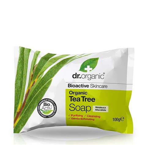 Dr.Organic Tea Tree Soap 100g - Aesthetic Today UAE