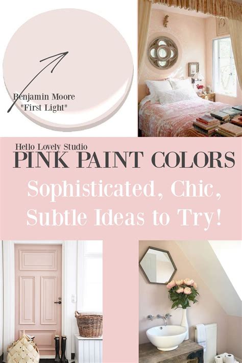 Best Sophisticated, Chic and Subtle Pink Paint Colors Now! - Hello ...