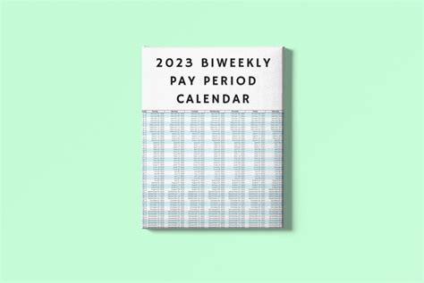 2023 Biweekly Payroll Calendar Printable PDF Poster - Etsy Ireland