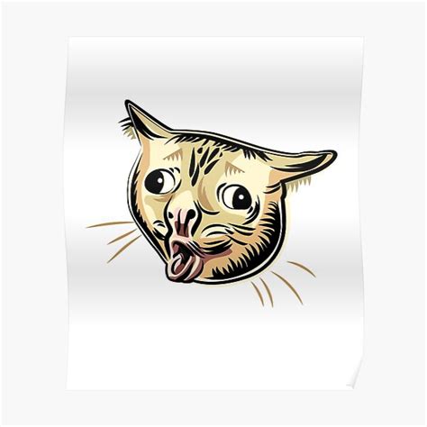 "Coughing Cat Meme " Poster by okpinsPets | Redbubble