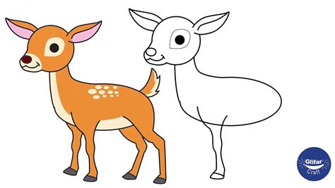 Deer Drawing Easy Cute