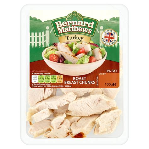 Bernard Matthews Turkey Roast Breast Chunks 100g | Chicken & Turkey ...