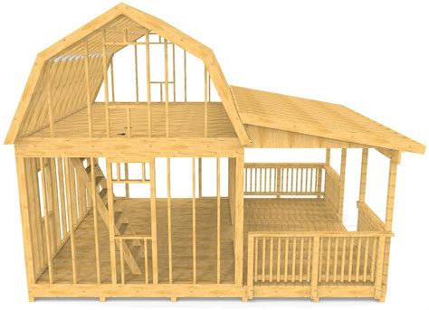 2 Story Shed Floor Plans - floorplans.click