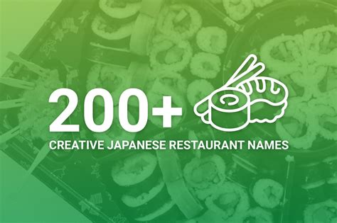 200+ Creative Japanese Restaurant Names | Find Inspiration