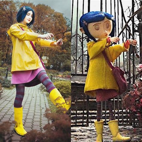 Side by side of my Coraline #coraline#coralinejones#coralinecosplay# ...