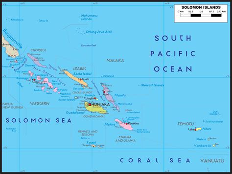 Solomon Islands Maps | Printable Maps of Solomon Islands for Download