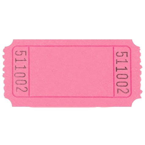 Pink Single Ticket Roll | 2,000 Tickets | Pink tickets, Ticket design ...