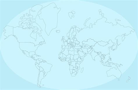 Large Blank World Maps - 10 Free PDF Printables | Printablee