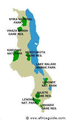 Malawi National Parks and Game Reserves Nyika NP, Vwaza Reserve ...