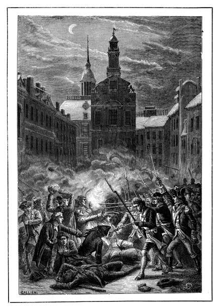 Boston Massacre Painting Illustrations, Royalty-Free Vector Graphics ...