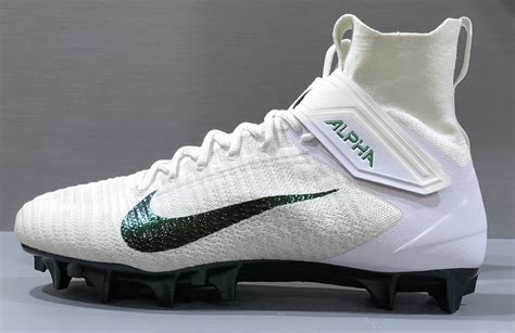 Nike Alpha Menace Elite 2 White Size 14.5 WIDE Oregon Ducks Team PE ...