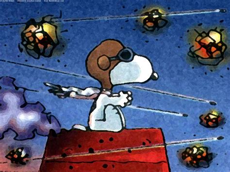 Snoopy Flying Ace Wallpaper - WallpaperSafari