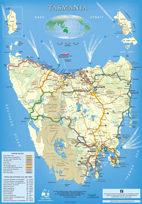 Tasmania Maps | Australia | Maps Of Tasmania (Tas) With Printable Map ...