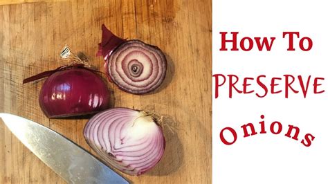 How to Preserve Onions - YouTube