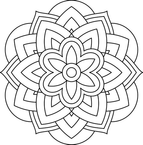 Mandala Flor Fácil 03