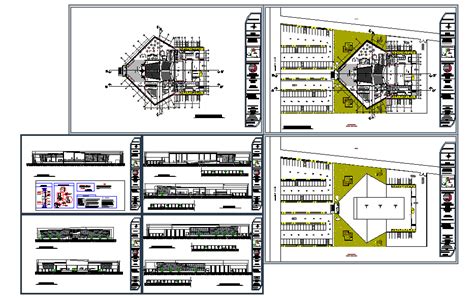 Community Hall Design - Cadbull