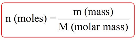 Molecular Mass Formula