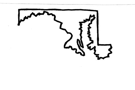 Maryland State Silhouette at GetDrawings | Free download