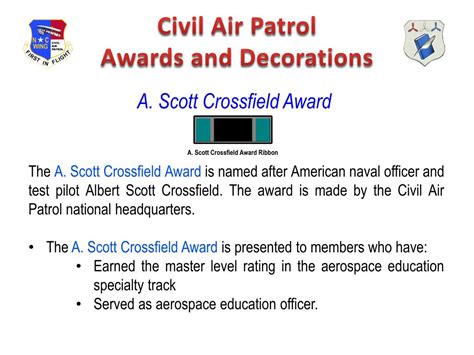 PPT - Civil Air Patrol Awards and Decorations PowerPoint Presentation ...