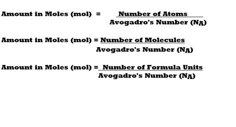 Formula Units To Moles Conversion - slideshare