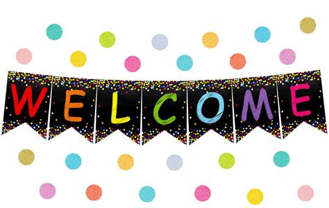 Buy Welcome Banner Welcome Bulletin Board for Classroom Decoration Back ...