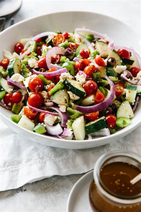 Greek Salad (the Classic Recipe) | Downshiftology