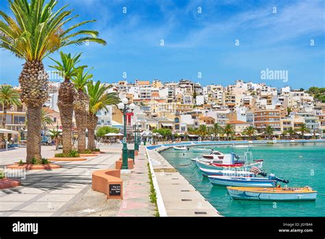 Harbor in Sitia, Crete Island, Greece Stock Photo - Alamy