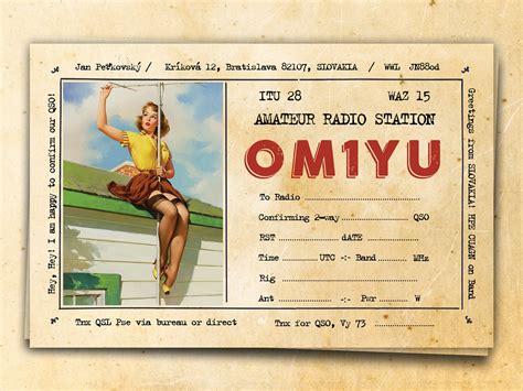 Qsl Card Template