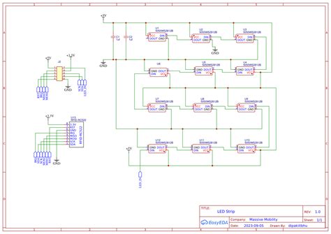 LED PCB Design - EasyEDA open source hardware lab