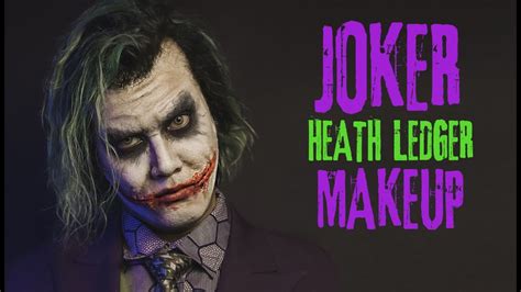 JOKER (Heath Ledger) Makeup Tutorial - The Dark Knight | Prince De ...